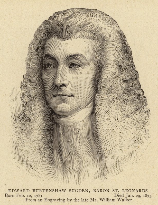 Edward Burtenshaw Sugden, baron St Leonards od English School