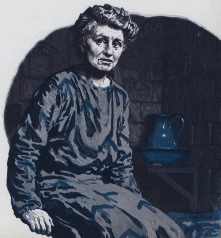 Emmeline Pankhurst ve vězení od English School