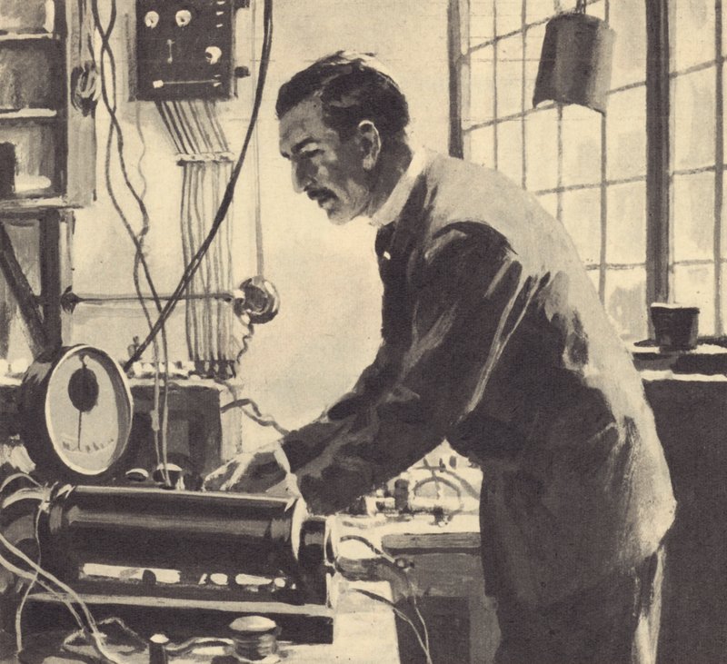Ernest Rutherford prováděl první experimenty v 60 stop dlouhé plechové boudě. od English School