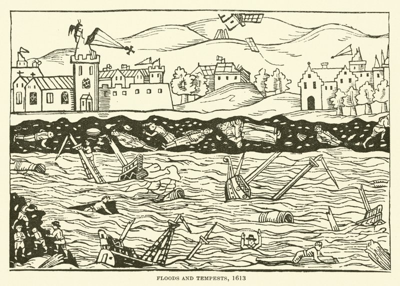 Povodně a bouře, 1613 od English School