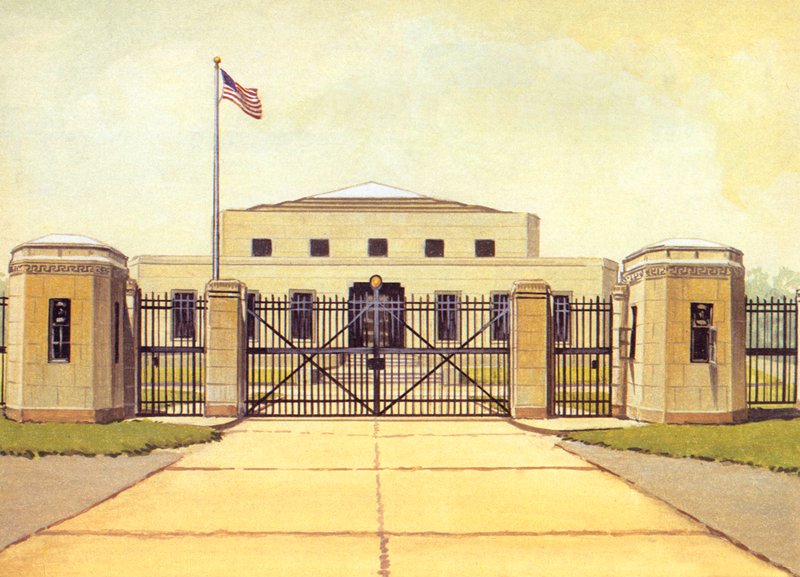 Fort Knox, USA Bullion Depository od English School
