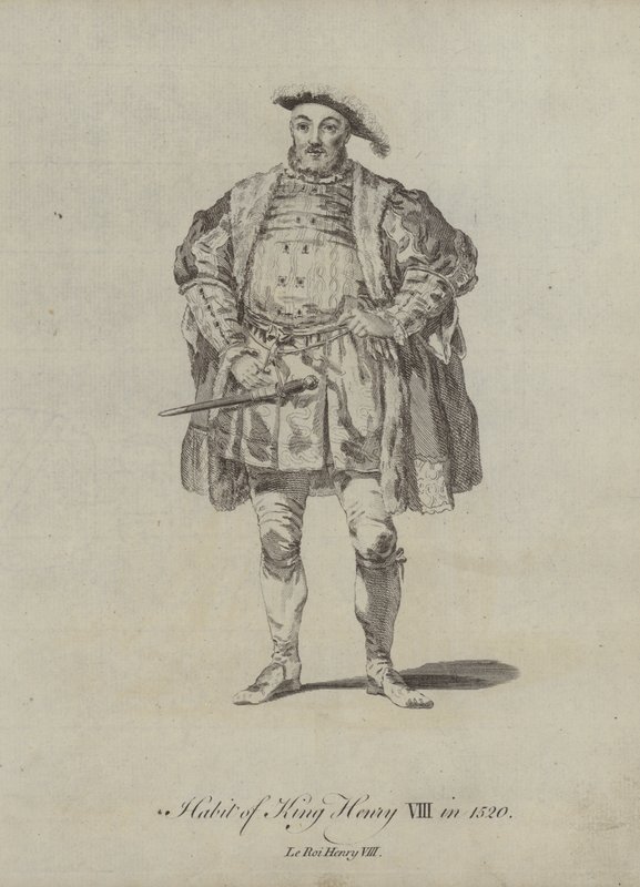 Zvyk krále Jindřicha VIII v roce 1520 od English School