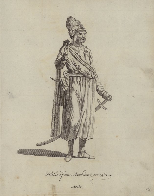 Zvyk Araba v roce 1581 od English School