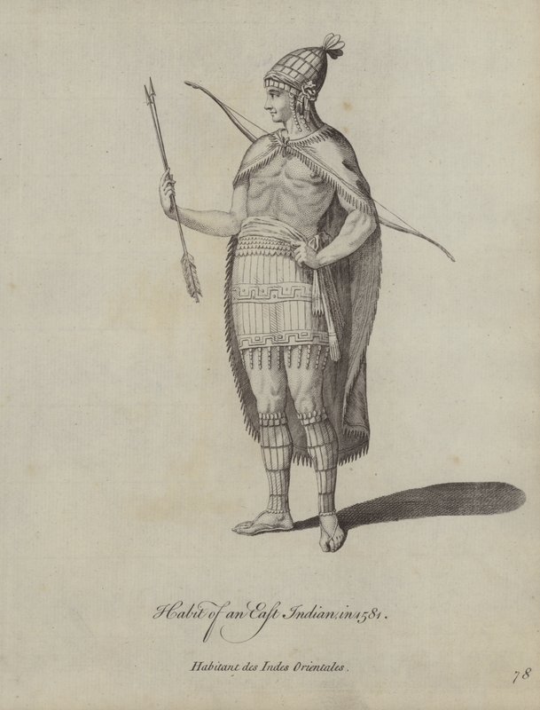 Zvyk východního Indiána v roce 1581 od English School