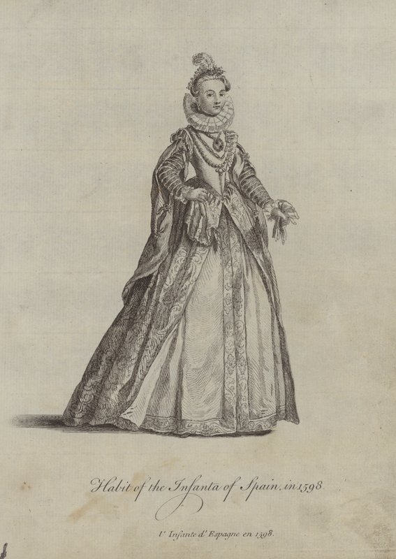 Zvyk španělské infantky v roce 1598 od English School