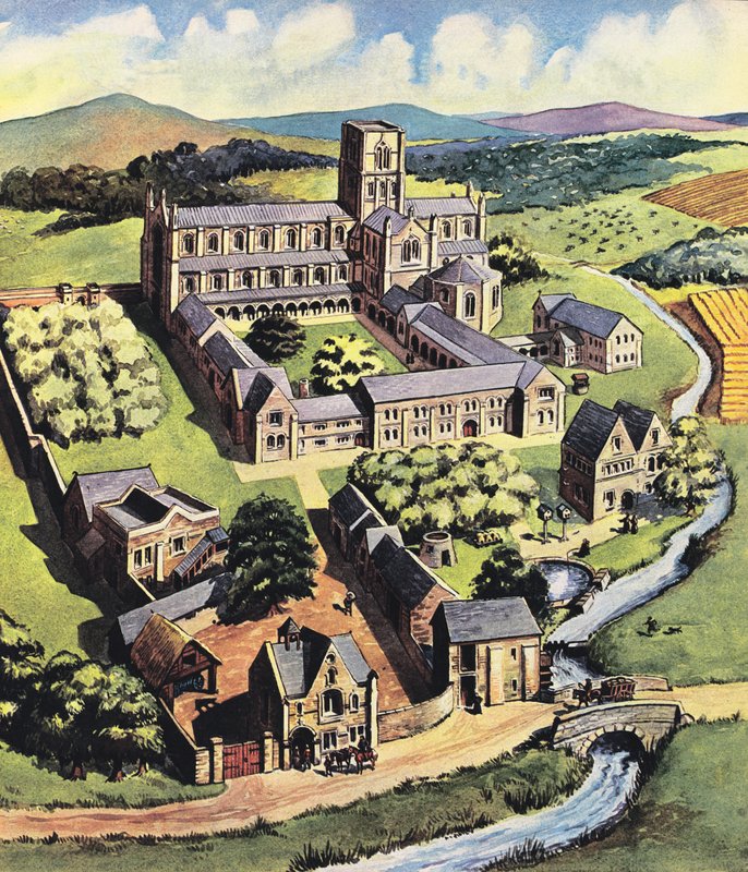 Život v klášterech od English School