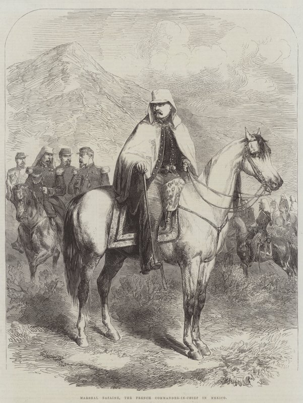 Marshal Bazaine, francouzský vrchní velitel v Mexiku od English School