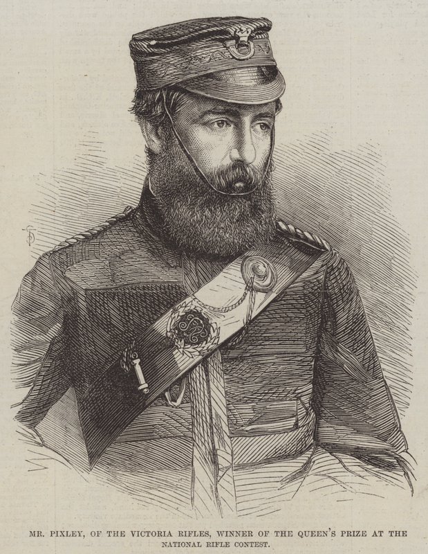 Pan Pixley, z Victoria Rifles, vítěz Královské ceny v národní soutěži v puškách od English School
