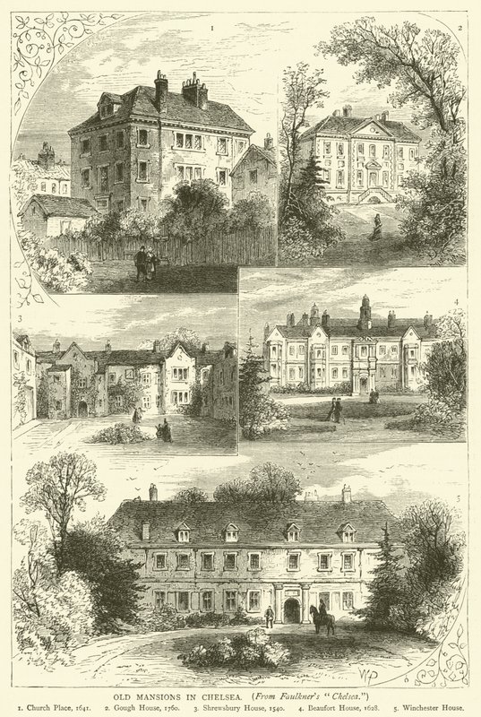 Old Mansions v Chelsea, od Faulkners Chelsea od English School