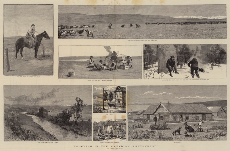 Ranching na kanadském severozápadě od English School