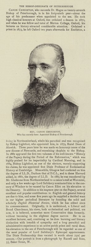 Reverend Canon Creighton od English School