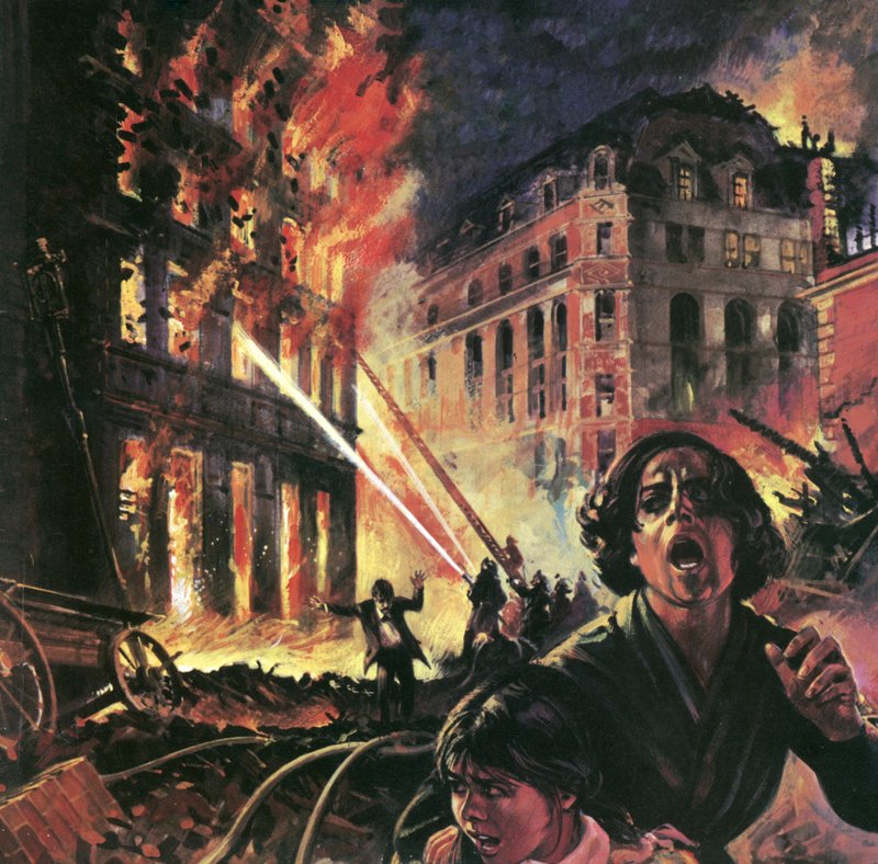 Zemětřesení v San Franciscu, 1906 od English School