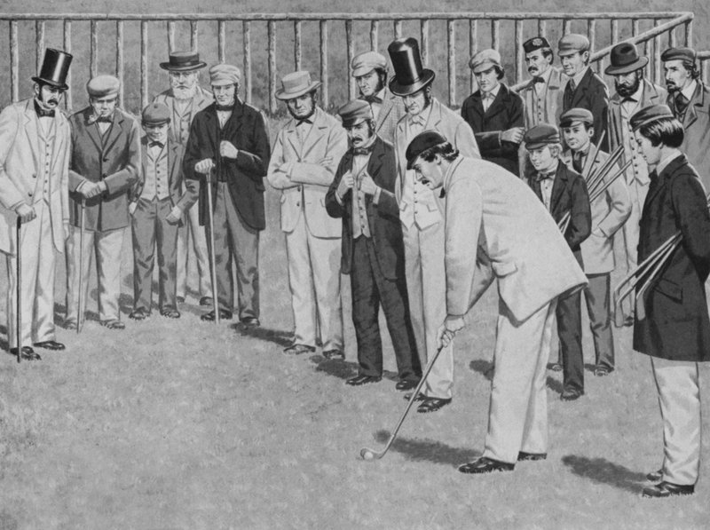 St Andrews, první golfový šampionát konaný v roce 1857 od English School