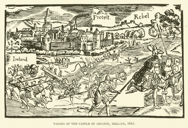 Dobytí hradu Artaine, Irsko, 1641 od English School