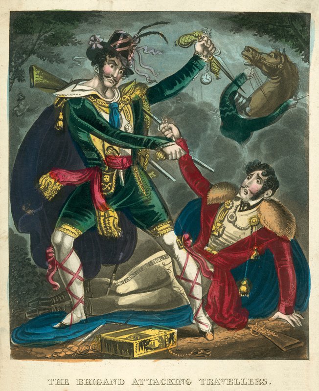 Brigand útočí na cestovatele od English School