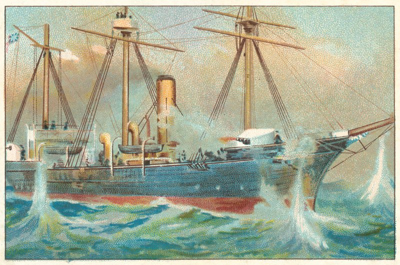 Kondor při bombardování Alexandrie od English School