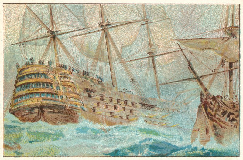 Bojový Temeraire od English School