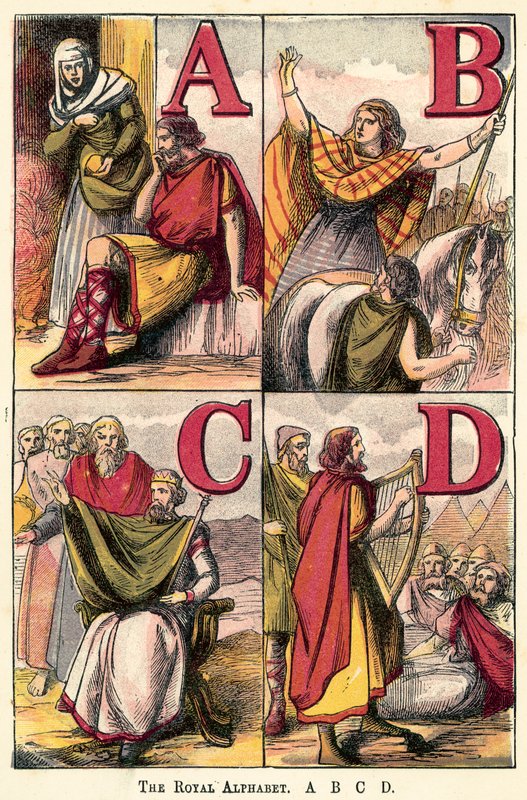 Královská abeceda, A, B, C, D od English School
