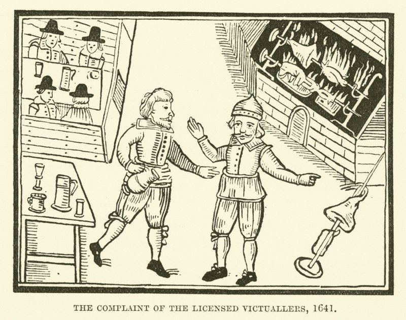 Stížnost licencovaných obchodníků s potravinami, 1641 od English School
