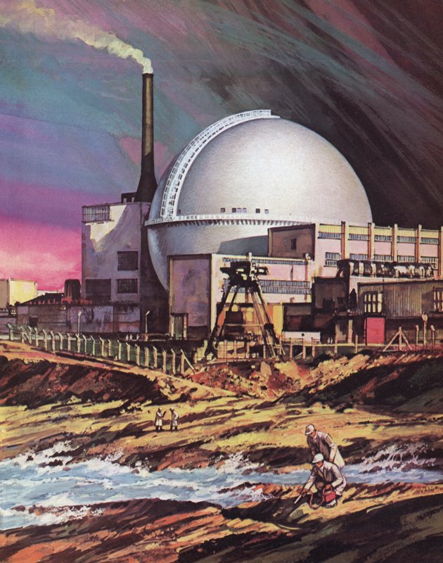Jaderná elektrárna v Dounreay ve Skotsku od English School