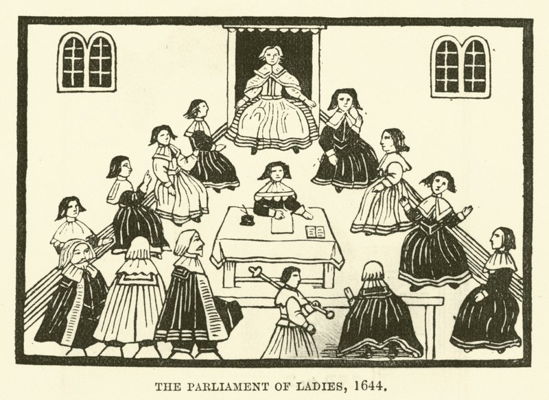 Parlament dam, 1644 od English School
