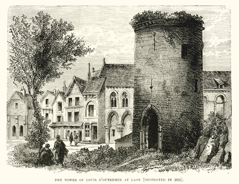 Věž Ludvíka Doutremera v Laonu (zničena v roce 1831) od English School