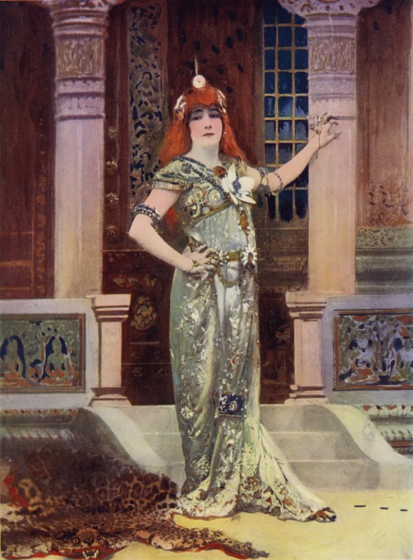 Madame Sarah Bernhardt v Iseyl (barevné foto) od English Photographer