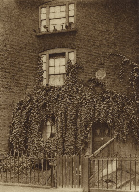 23 Hercules Road, Lambeth, domov Williama Blakea v letech 1793 až 1796 (černobílá fotografie) od English Photographer