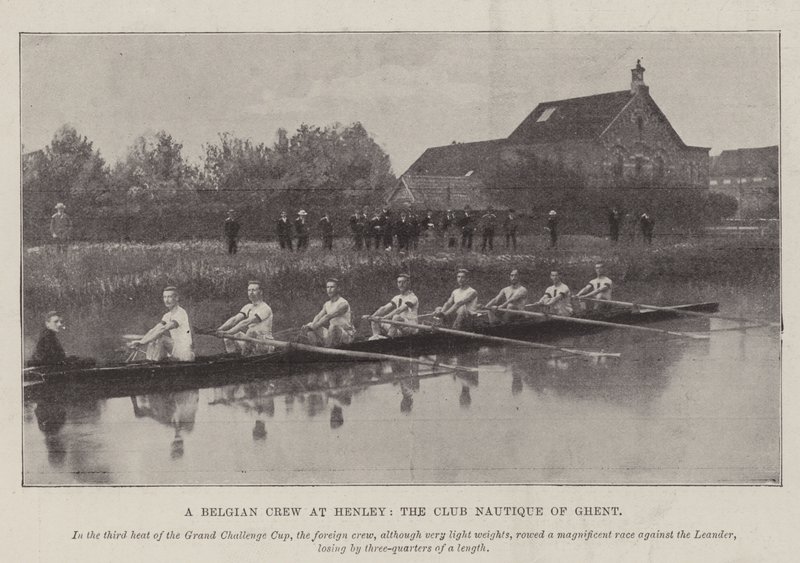 Belgická posádka v Henley, Club Nautique v Gentu od English Photographer
