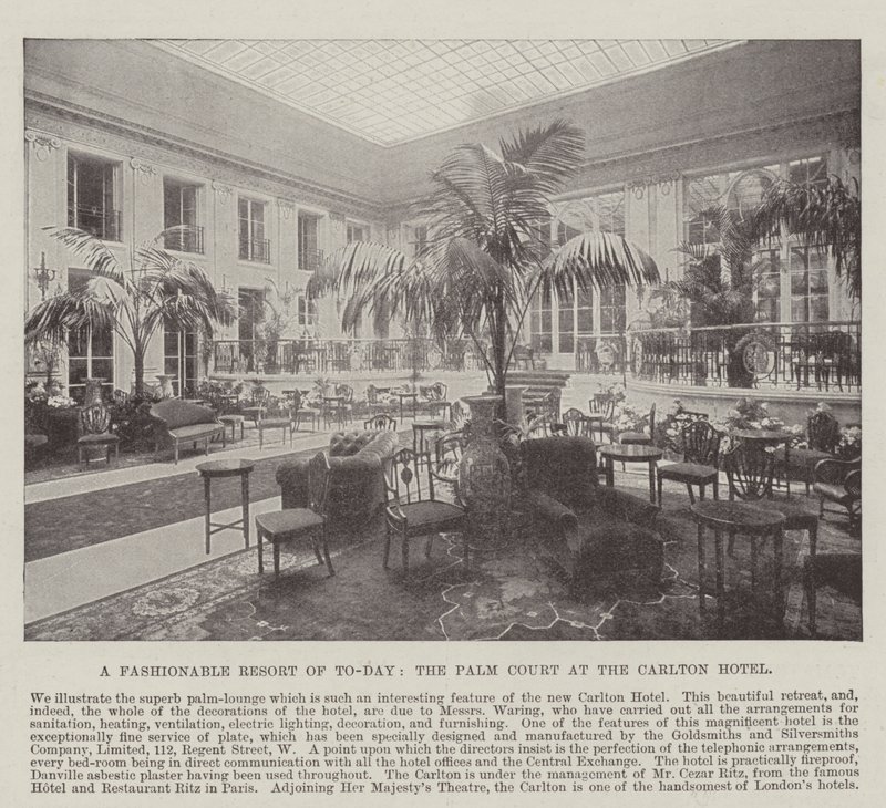 Moderní letovisko současnosti, Palm Court v hotelu Carlton od English Photographer