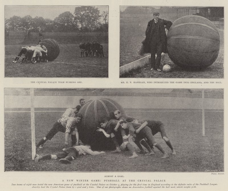Nová zimní hra, Pushball v Crystal Palace od English Photographer