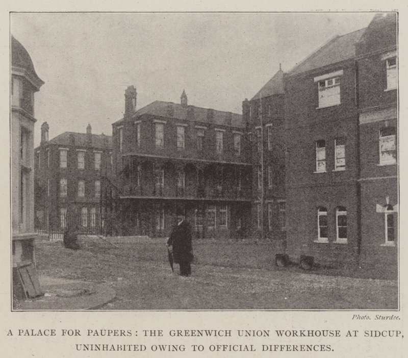 Palác pro chudáky, Greenwich Union Workhouse v Sidcup, neobydlený kvůli oficiálním rozdílům od English Photographer