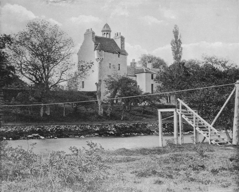 Hrad Abergeldie (černobílá fotografie) od English Photographer