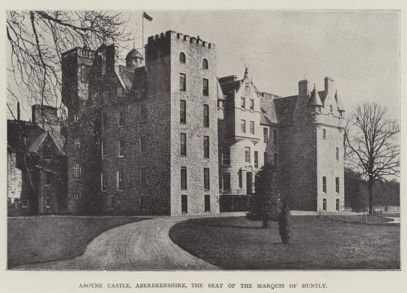 Hrad Aboyne, Aberdeenshire, sídlo markýze z Huntly od English Photographer