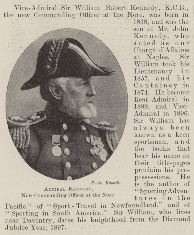 Admirál Kennedy, nový velící důstojník v Nore od English Photographer