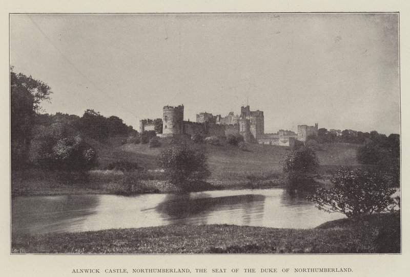 Hrad Alnwick, Northumberland, sídlo vévody z Northumberlandu od English Photographer