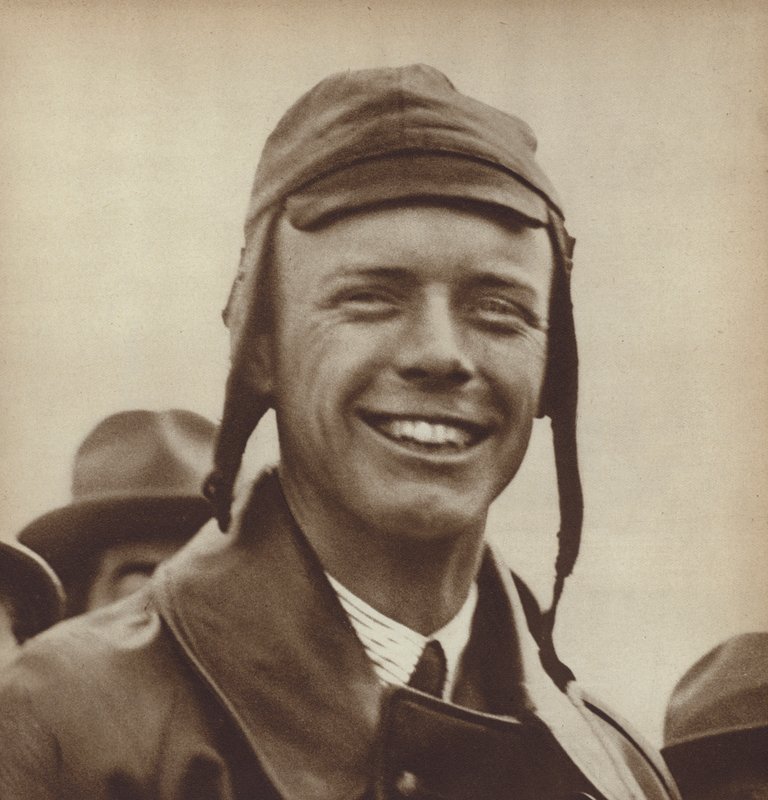Americký letec Charles Lindbergh, první člověk, který sólově přeletěl Atlantik. od English Photographer