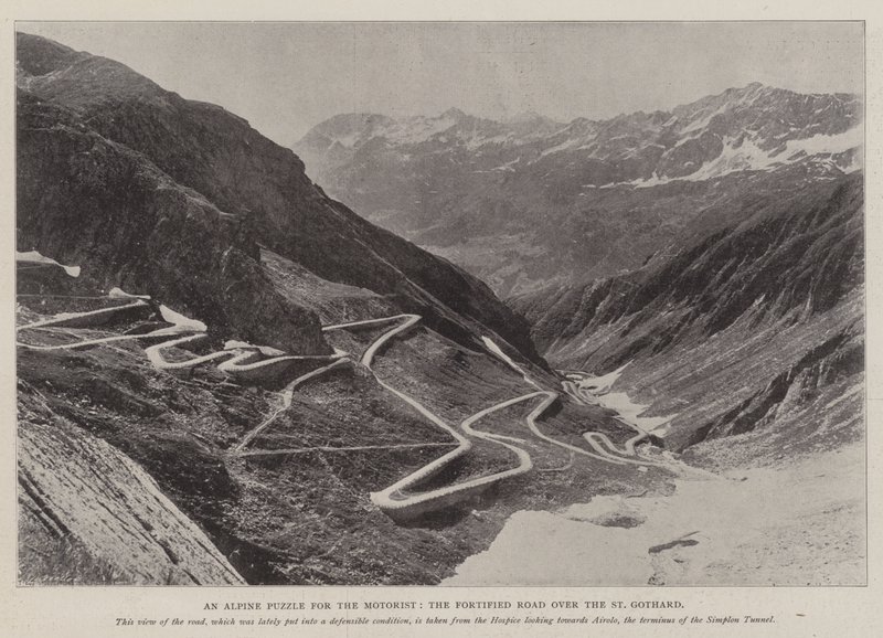 Alpská hádanka pro motoristy, Opevněná cesta přes St Gothard od English Photographer