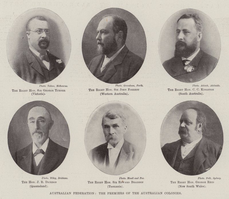 Australská federace, premiéři australských kolonií od English Photographer