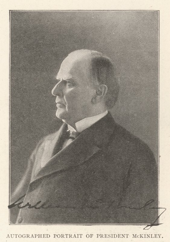 Podepsaný portrét prezidenta McKinleyho od English Photographer
