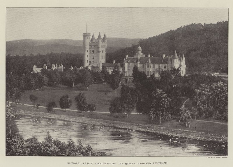 Hrad Balmoral, Aberdeenshire, rezidence Queens Highland od English Photographer
