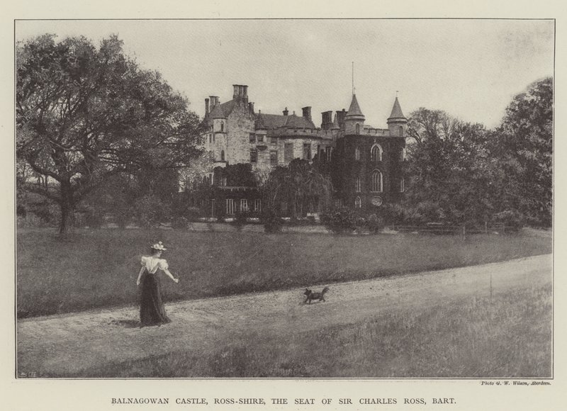 Zámek Balnagowan, Ross-Shire, sídlo sira Charlese Rosse, Baronet od English Photographer