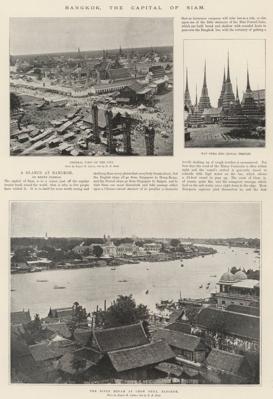 Bangkok, hlavní město Siamu od English Photographer