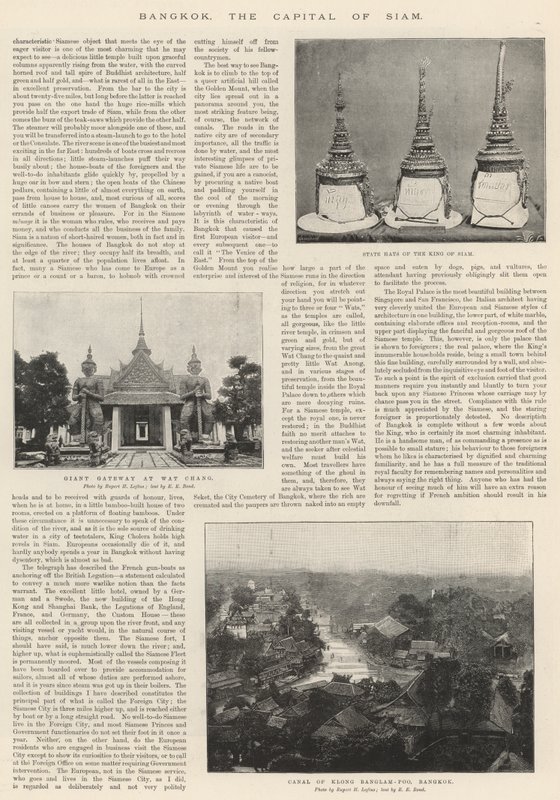 Bangkok, hlavní město Siamu od English Photographer