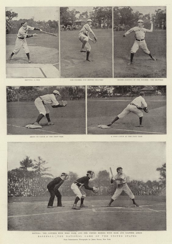 Baseball, národní hra Spojených států od English Photographer