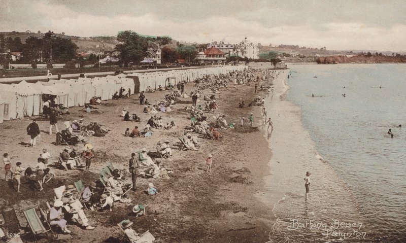 Koupaliště, Paignton (barevné foto) od English Photographer