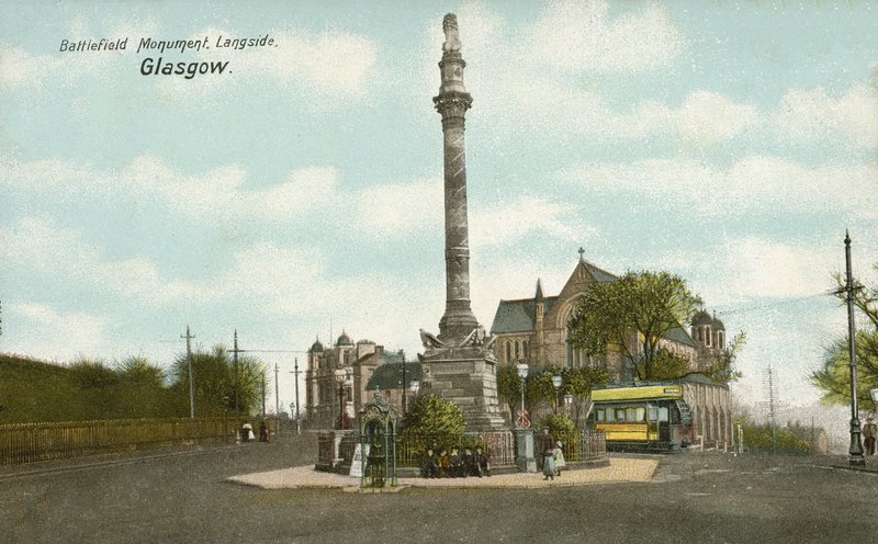 Battle of Langside Monument, Glasgow (barevná fotografie) od English Photographer