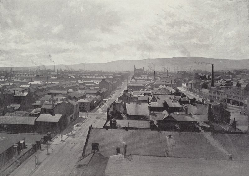 Belfast, panoramatický výhled od English Photographer