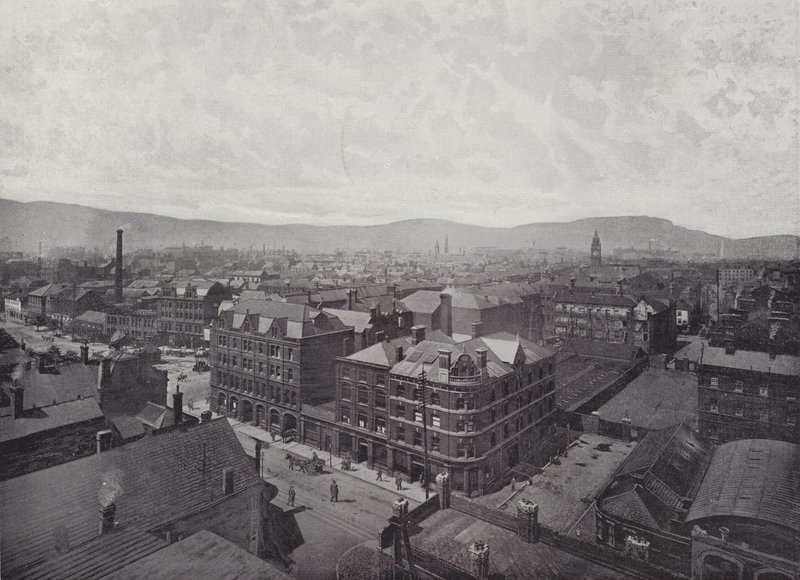 Belfast, panoramatický výhled od English Photographer