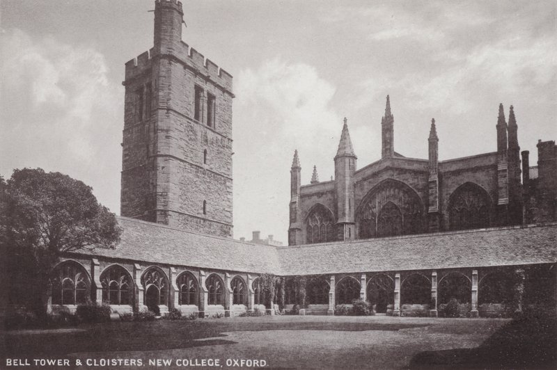Bell Tower and Cloisters, New College, Oxford od English Photographer